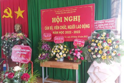 Trường Tiểu học Trần Cao Vân tổ chức Hội nghị Cán bộ, Viên chức, người lao động năm học 2022 – 2023